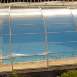 Abri de piscine semi-haut