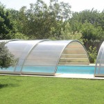 Abris de piscine semi-haut ouverture